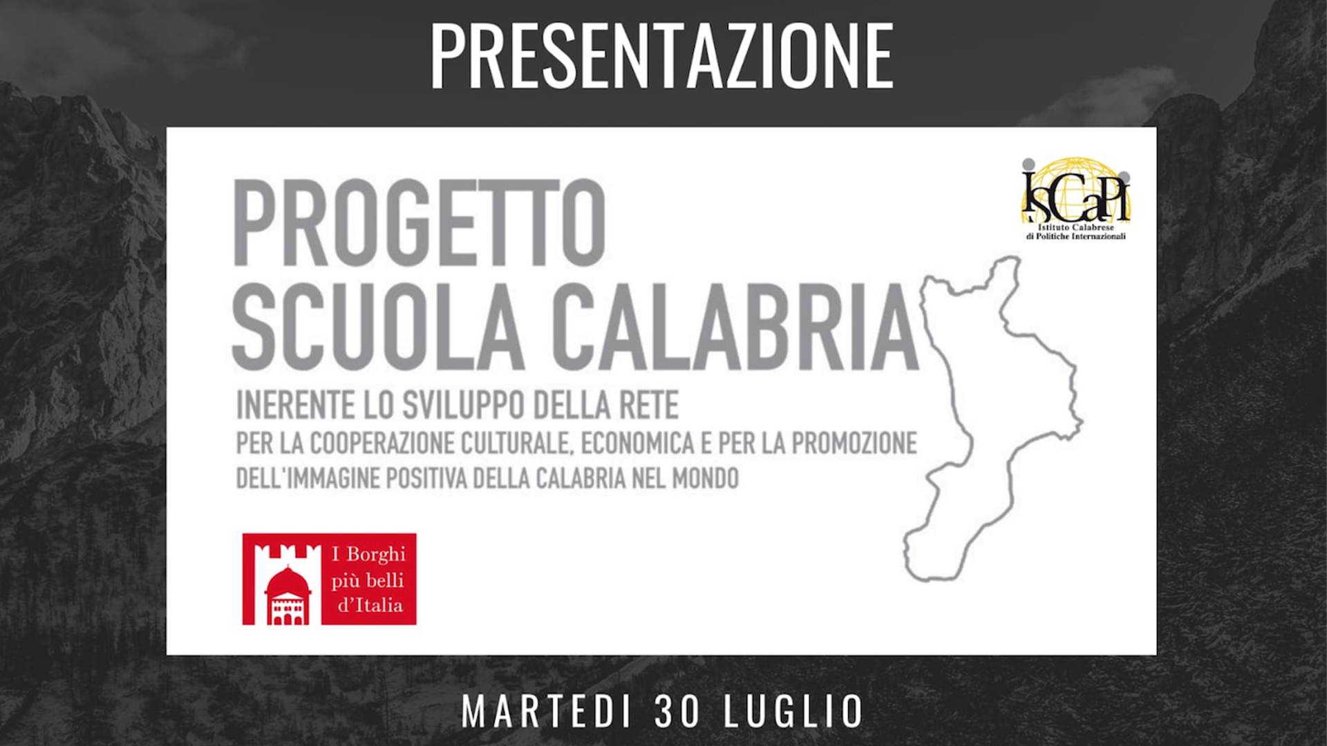 Progetto Scuola Calabria la presentazione martedì 30 Luglio | News