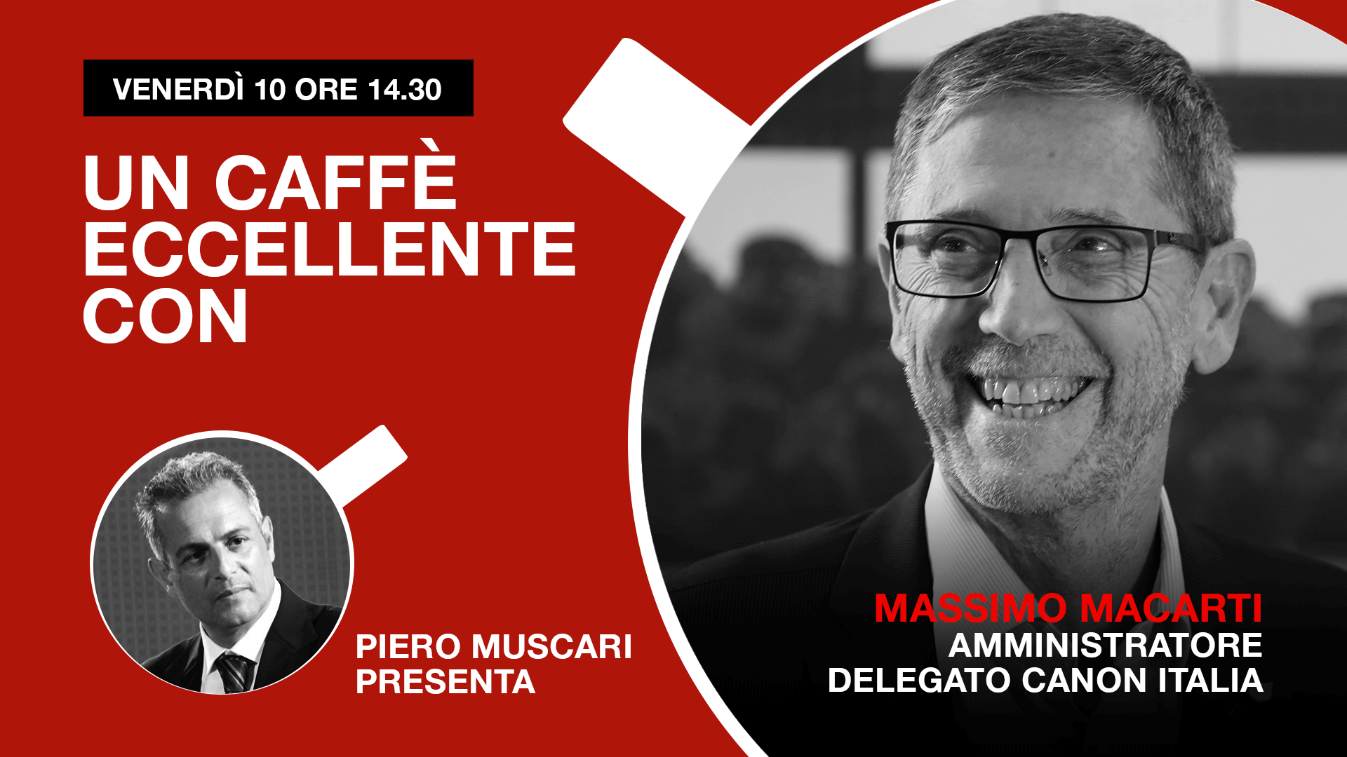 Massimo Macarti: un caffè eccellente. Live venerdì 10 ore 14-30